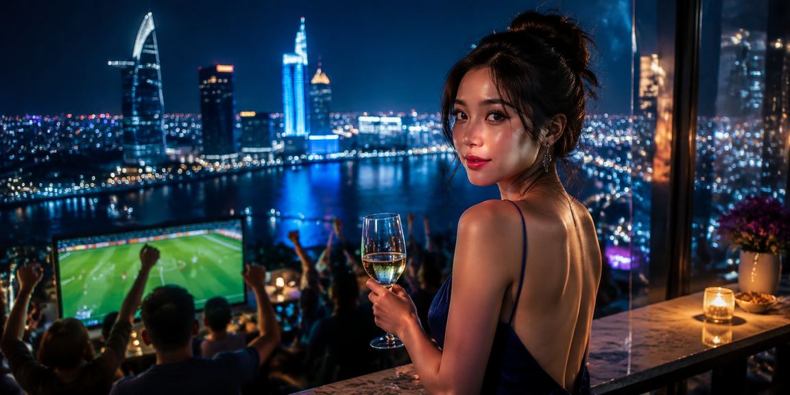 Người chơi xem thông tin kèo đặt cược bóng đá tại quán cà phê ở TP. Hồ Chí Minh
